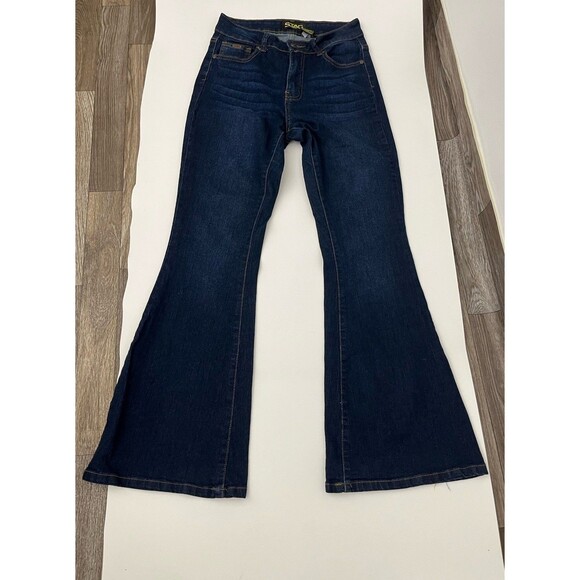 Stag Women’s Jeans Blue Denim Size 5/25 Stretch Flare Leg Mid Rise - Picture 1 of 11